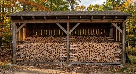 Укладка дров в Кашире, улица Северная, 20